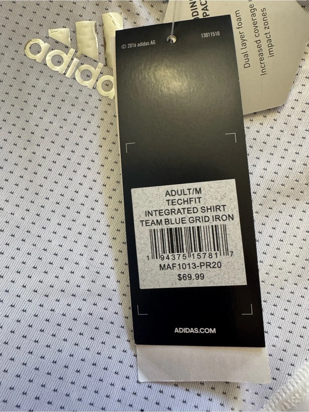 Adidas‎ Techfit Padded Men’s/Adult Size Medium NWTS Integrated Shirt Football